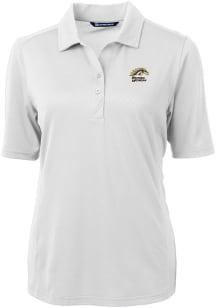 Cutter and Buck Western Michigan Broncos Womens White Virtue Eco Pique Short Sleeve Polo Shirt