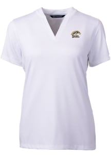 Cutter and Buck Western Michigan Broncos Womens White Forge Short Sleeve T-Shirt
