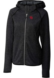 Cutter and Buck Nebraska Cornhuskers Womens Charcoal Mainsail Medium Weight Jacket