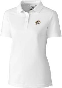 Cutter and Buck Western Michigan Broncos Womens White Advantage Short Sleeve Polo Shirt