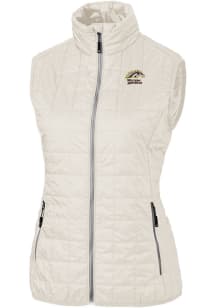 Cutter and Buck Western Michigan Broncos Womens White Rainier PrimaLoft Vest