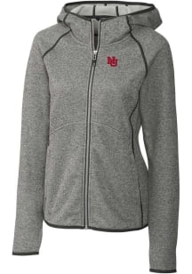 Cutter and Buck Nebraska Cornhuskers Womens Grey Vault Mainsail Medium Weight Jacket