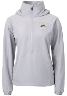 Cutter and Buck Western Michigan Broncos Womens Grey Charter Eco Pullover