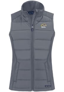 Cutter and Buck Western Michigan Broncos Womens Grey Evoke Vest
