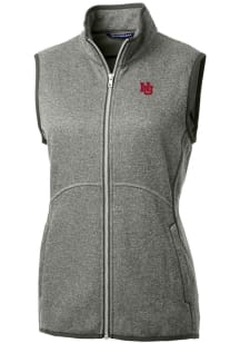 Cutter and Buck Nebraska Cornhuskers Womens Grey Vault Mainsail Vest