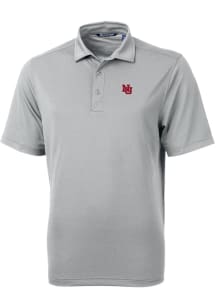 Cutter and Buck Nebraska Cornhuskers Mens Grey Vault Virtue Eco Pique Short Sleeve Polo