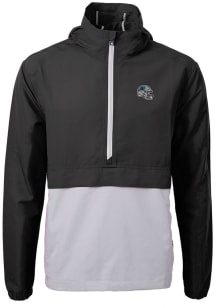 Cutter and Buck Carolina Panthers Mens Black Helmet Charter Eco Pullover Jackets