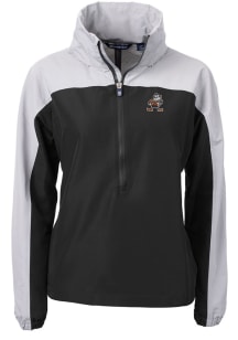 Cutter and Buck Cleveland Browns Womens Black Historic Charter Eco Pullover