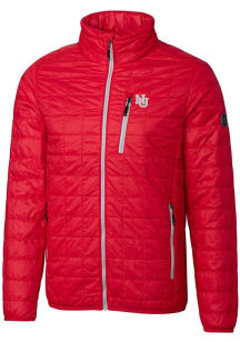 Cutter and Buck Nebraska Cornhuskers Mens Red Rainier PrimaLoft Filled Jacket