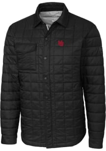 Cutter and Buck Nebraska Cornhuskers Mens Black Vault Rainier PrimaLoft Outerwear Lined Jacket