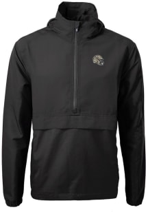 Cutter and Buck New Orleans Saints Mens Black Helmet Charter Eco Pullover Jackets