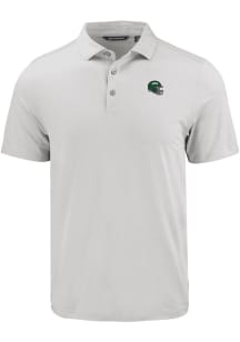 Cutter and Buck New York Jets Mens Charcoal Helmet Coastline Eco Short Sleeve Polo