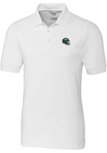 Cutter and Buck New York Jets Mens White Helmet Advantage Short Sleeve Polo