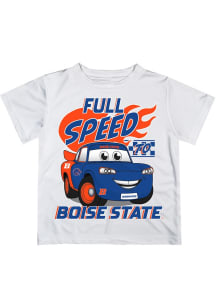 Vive La Fete Boise State Broncos Youth White Full Speed Short Sleeve T-Shirt