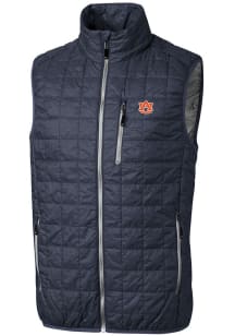 Cutter and Buck Auburn Tigers Big and Tall Anthracite Rainier PrimaLoft Mens Vest