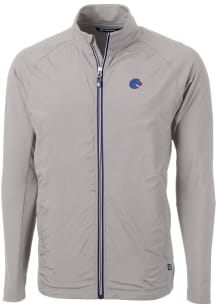 Cutter and Buck Boise State Broncos Mens Grey Adapt Eco Big and Tall Light Weight Jacket
