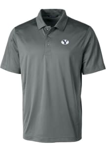 Cutter and Buck BYU Cougars Grey Prospect Big and Tall Polo
