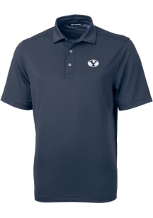 Cutter and Buck BYU Cougars Navy Blue Virtue Eco Pique Big and Tall Polo