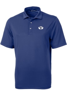 Cutter and Buck BYU Cougars Blue Virtue Eco Pique Big and Tall Polo