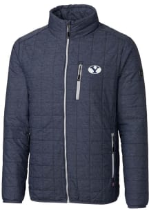 Cutter and Buck BYU Cougars Mens Anthracite Rainier PrimaLoft Big and Tall Lined Jacket