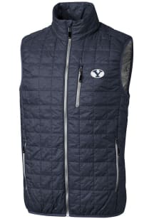 Cutter and Buck BYU Cougars Big and Tall Anthracite Rainier PrimaLoft Mens Vest