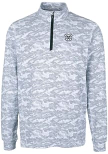 Cutter and Buck Butler Bulldogs Mens Charcoal Traverse Camo Long Sleeve Qtr Zip Pullover