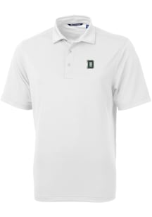 Cutter and Buck Dartmouth Big Green Mens White Virtue Eco Pique Short Sleeve Polo