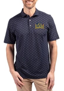 Cutter and Buck Drexel Dragons Navy Blue Virtue Eco Pique Tile Big and Tall Polo