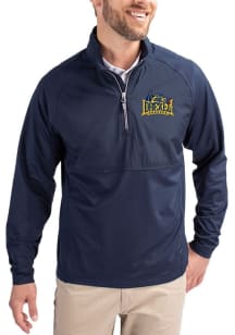 Cutter and Buck Drexel Dragons Mens Navy Blue Adapt Eco Hybrid Long Sleeve Qtr Zip Pullover