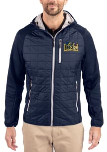 Cutter and Buck Drexel Dragons Mens Navy Blue Rainier PrimaLoft Hybrid Medium Weight Jacket