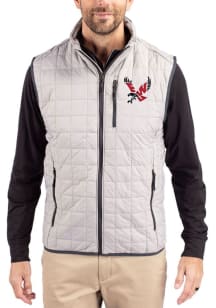 Cutter and Buck Eastern Washington Eagles Big and Tall Grey Rainier PrimaLoft Mens Vest