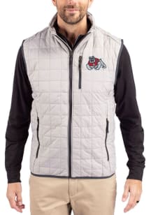 Cutter and Buck Fresno State Bulldogs Big and Tall Grey Rainier PrimaLoft Mens Vest