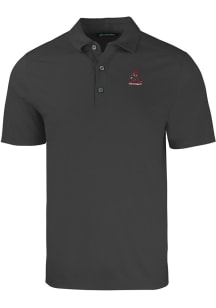 Cutter and Buck Alabama Crimson Tide Mens Black Vault Forge Recycled Short Sleeve Polo