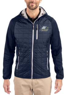 Cutter and Buck Georgia Southern Eagles Mens Navy Blue Rainier PrimaLoft Hybrid Medium Weight Jack..