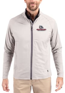 Cutter and Buck Gonzaga Bulldogs Mens Grey Adapt Eco Big and Tall Light Weight Jacket