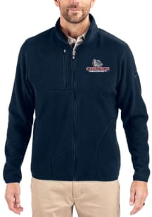 Cutter and Buck Gonzaga Bulldogs Mens Navy Blue Cascade Sherpa Big and Tall Light Weight Jacket