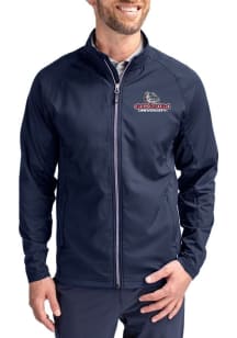 Cutter and Buck Gonzaga Bulldogs Mens Navy Blue Adapt Eco Light Weight Jacket