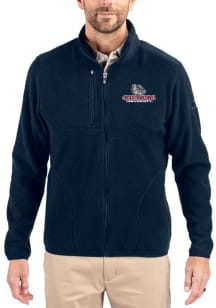 Cutter and Buck Gonzaga Bulldogs Mens Navy Blue Cascade Sherpa Light Weight Jacket