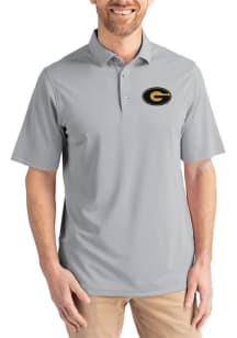 Cutter and Buck Grambling State Tigers Grey Virtue Eco Pique Big and Tall Polo