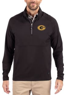 Cutter and Buck Grambling State Tigers Mens Black Adapt Eco Hybrid Long Sleeve Qtr Zip Pullover