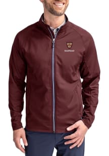 Cutter and Buck Harvard Crimson Mens Maroon Adapt Eco Light Weight Jacket