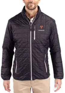 Cutter and Buck Harvard Crimson Mens Black Rainier PrimaLoft Filled Jacket