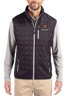 Cutter and Buck Harvard Crimson Mens Black Rainier PrimaLoft Sleeveless Jacket