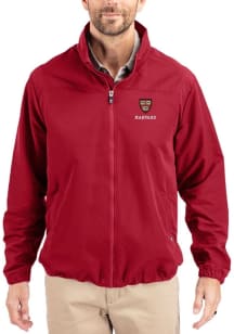 Cutter and Buck Harvard Crimson Mens Cardinal Charter Eco Light Weight Jacket