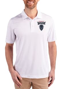 Cutter and Buck Howard Bison White Prospect Big and Tall Polo
