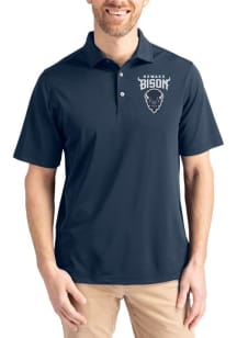 Cutter and Buck Howard Bison Navy Blue Virtue Eco Pique Big and Tall Polo