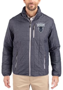 Cutter and Buck Howard Bison Mens Anthracite Rainier PrimaLoft Big and Tall Lined Jacket