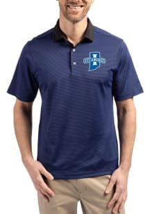 Cutter and Buck Indiana State Sycamores Blue Virtue Eco Pique Micro Stripe Big and Tall Polo