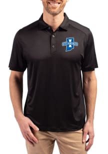Cutter and Buck Indiana State Sycamores Black Forge Eco Stretch Big and Tall Polo