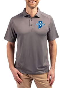 Cutter and Buck Indiana State Sycamores Grey Forge Eco Stretch Big and Tall Polo